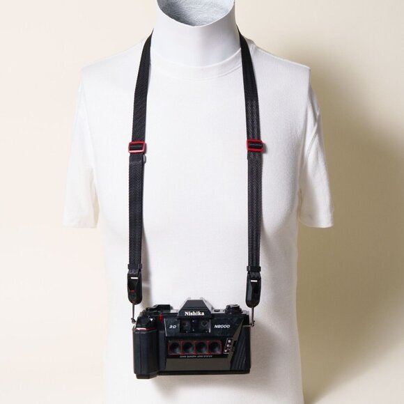 Dual Adjustable 30-52" Camera Strap w/ Peak Design Anchors &  D-Ring Mount - Picture 3 of 8